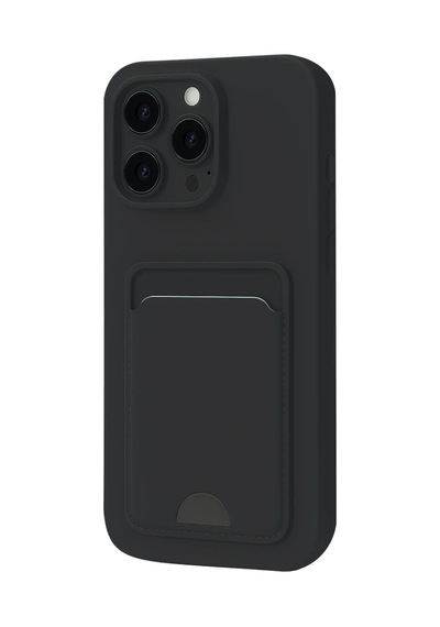 Apple Uyumlu iPhone 16 Pro Kılıf Kelvin Kartvizitli Silikon - Siyah 0.2M-Çok Renkli