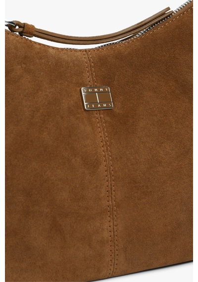 Tommy Hilfiger Tjw Slouchy Suede Shoulder Bag Kadın Kahverengi Çanta - Aw0aw18859