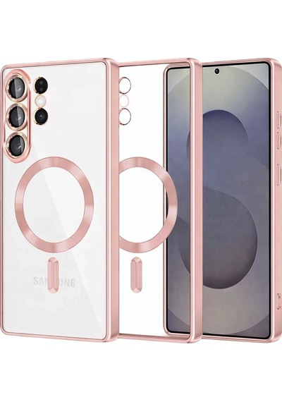 Gld-spt- Newface Samsung Uyumlu Galaxy S26 Ultra Kross Magneticsafe Kapak - Rose