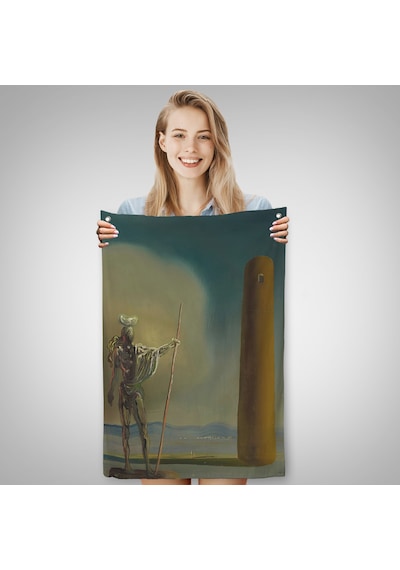 Salvador Dali - Kuledeki Şövalye Duvar Örtüsü - Le Cavalier A La Tour-7399