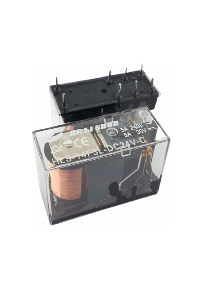 24v 5a Çift Kontak Röle - Hls-14f3l-dc24v-c