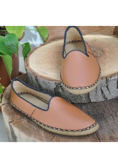 Maraş Market Erkek Sandalet Taba Taba