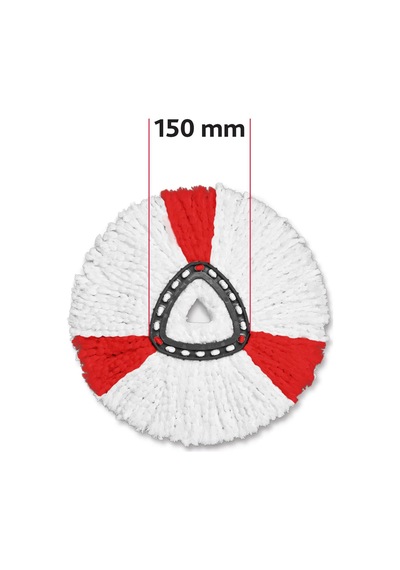 Turbo 2in1 Yedek Paspas, Üçgen Başlık, Yumuşak Mikrofiber, 1 Adet 2li Paket Çok Renkli
