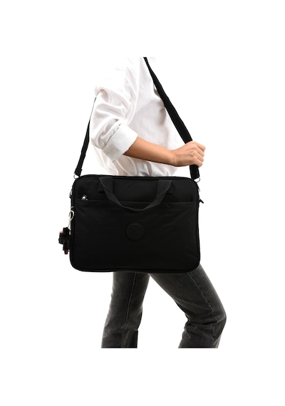 Ss 3027 Unisex Krinkıl Suya Dayanıklı Laptop Bölmeli Çapraz-el Askılı Evrak Ve Laptop Çantası Siyah