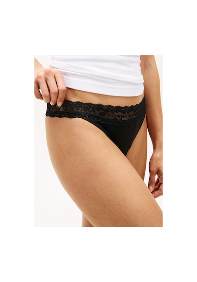 Tommy Hilfiger 3 Pack Tanga Thong-16046 0r8 Black / Black / Black