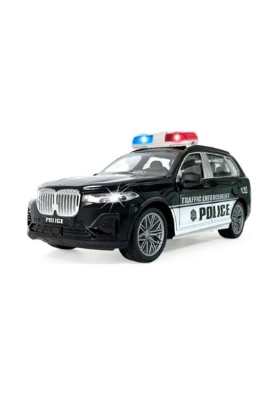Oyuncak Büyük Boy 23 Cm Işıklı Sesli Sürt Bırak Polis Arabası