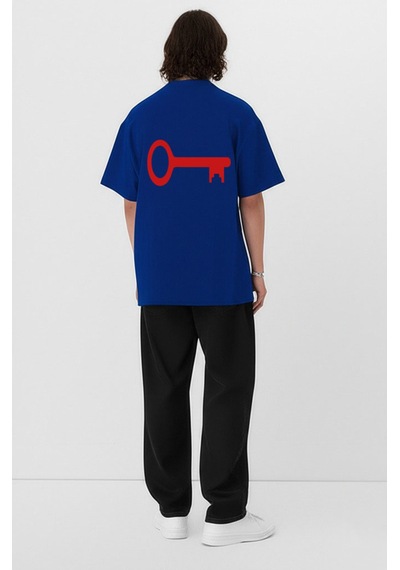 Nevermind Unisex Kadın Erkek The Key To Çift Sevgili T-shirt 2'li Set Takım Lacivert