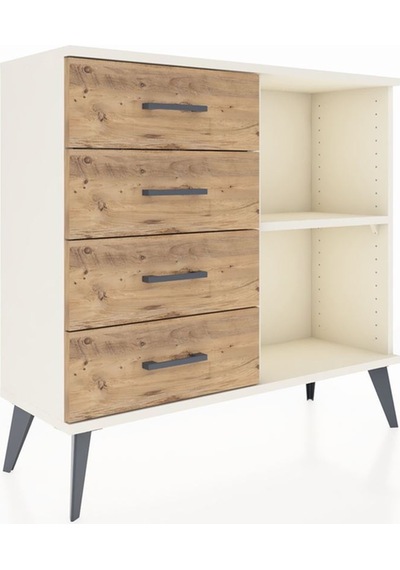 Arges Şifonyer Tek Raflı 4 Çekmeceli 88x30x80 Aytaşı-aytaşı/çam Aytaşı/çam Arges Şifonyer Tek Raflı 4 Çekmeceli 88x30x80 Aytaşı-aytaşı/çam Aytaşı/çam
