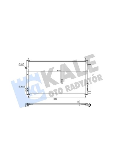 Klıma Radyatoru Kurutucu Ile Toyota Yarıs 1.5 Hybrıd 12 Al/al 646x339x12 8847447020