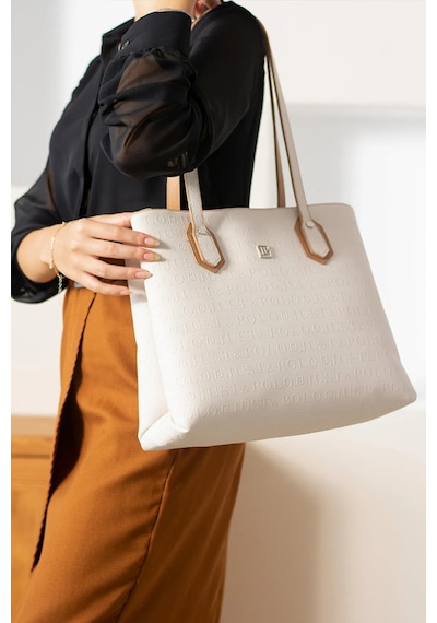 Just Polo Kadın Büyük Boy El Çantası 440113mh Krem Tabaa 23354658
