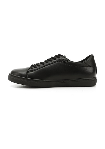 Gönderi(R) Gönderi R Siyah Bağcıklı Termo Taban Hakiki Deri Sneaker Siyah