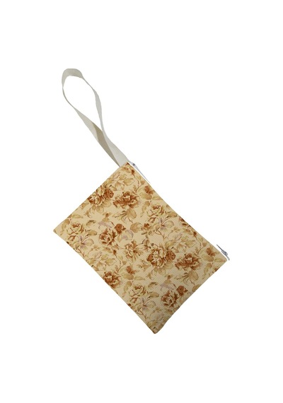 Unisex Gül Desenli Portföy Clutch Çanta Çok Renkli