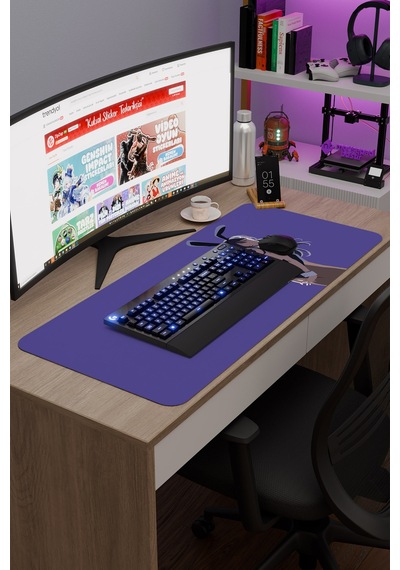 Bunny Girl Senpai Anime V2 - 90x40 Xxl Gaming Kauçuk Kaymaz Taban Mouse Pad Fare Altlığı