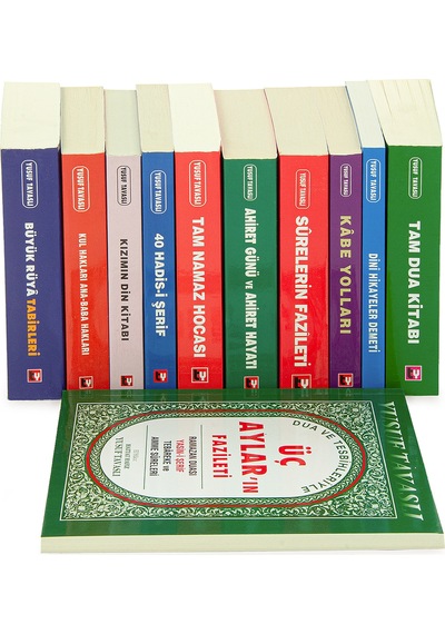 Yusuf Tavaslı Dini Bilgiler Aile Seti 10 Kitap Kutulu + Üç Aylar In Fazileti Kitabı Hediyeli