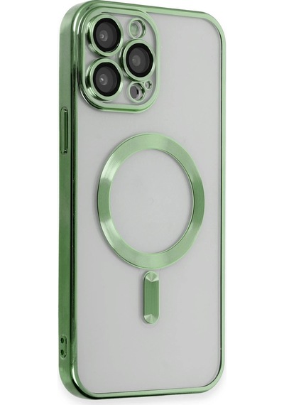 Newface - 784 - Apple Uyumlu iPhone 15 Pro Kılıf Kross Magneticsafe Kapak - - Lvsqvr - Koyu Yeşil