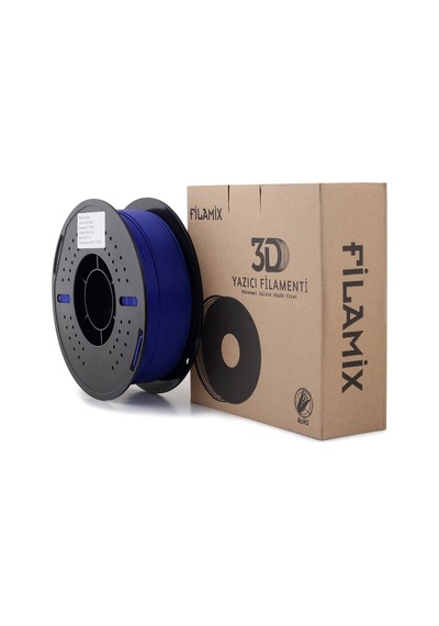 Filamix Pla+ Koyu Mavi Filament 1.75mm - Plastik Makara - 1 Kg