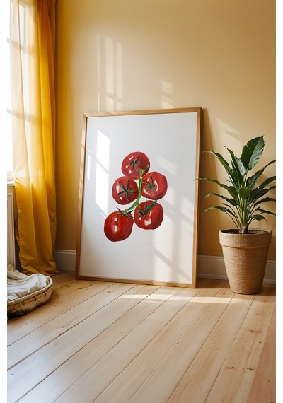 Ahşap Lezzet Harmanı Ahşap Çerçeveli Poster Tablo 143 Ahşap 01