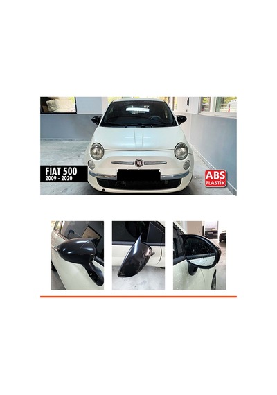 500 Batman Ayna Kapağı Piano Black / 2014 Sonrası
