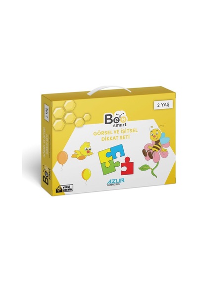 Bee Smart Görsel ve İşitsel Dikkat Seti 2 Yaş Azur Yayıncılık