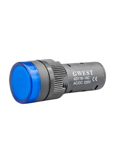 Gwest 16 - M Led Sinyal 220v. Ac-dc Mavi 20 Adet