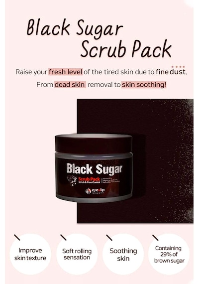 Eyenlip Beauty Black Sugar Scrub Pack 100 ML