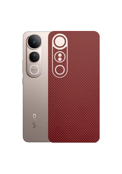 Kapps Vivo V50 Lite İle Uyumlu Fiber Serisi Premium Arka Kapak Kaplama Kenarlar Yoktur 78063041