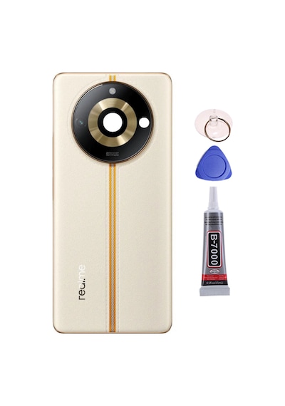 Realme 11 Pro Plus Gold Arka Kapak Batarya Kapağı Pil Kapağı Yapışkan Ve Sökme Aparatıyla Beraber Full Set Gold
