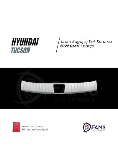 Hyundai Tucson Krom Bagaj İç Eşik Koruma 2022 Üzeri P.çelik Taşlı