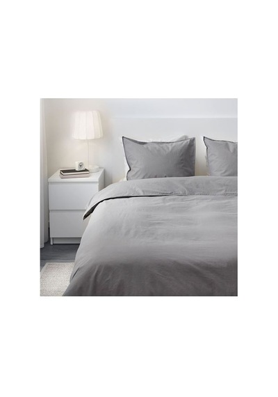 Ikea Angslılja Çift Kişilik Nevresim Takımı 220 X 240 Cm Gri