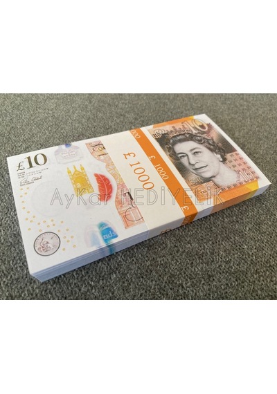100 ADET 10 STERLİN BANKNOT POUND PARA GEÇERSİZ P...
