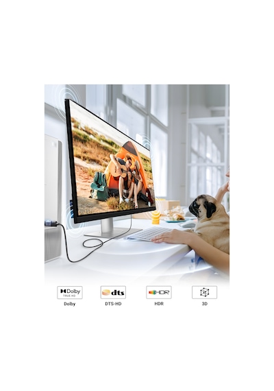 Ugreen 4k Displayport 1.2 Male To Hdmı 1.4 Female 2-paket Dönüştürücü Adaptör, 55935