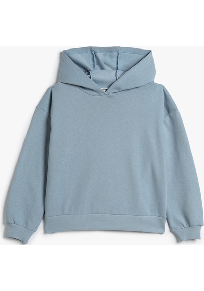 Koton Basic Kapşonlu Sweatshirt Uzun Kollu Pamuk Karışımlı Mavi 4wkg10326ak 4WKG10326AK647 Mavi Koton Basic Kapşonlu Sweatshirt Uzun Kollu Pamuk Karışımlı Mavi 4wkg10326ak 4WKG10326AK647 Mavi