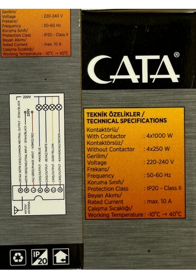 Cata Ct-9154 4'lü Aydınlatma Kumandası 2 Adet