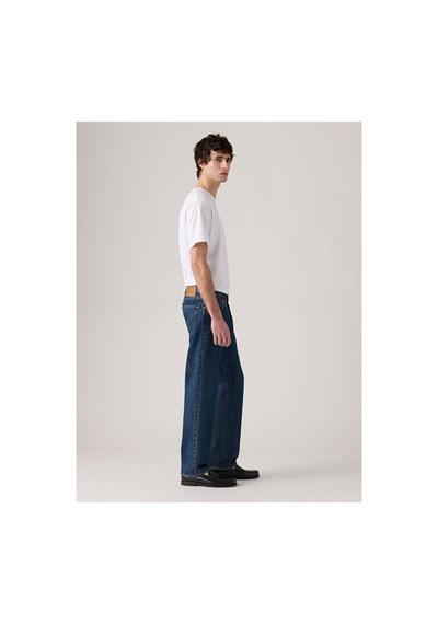 Levi's 555 Relaxed Straight Erkek Jean Pantolon - Check The Score Dark İndigo - Worn İn