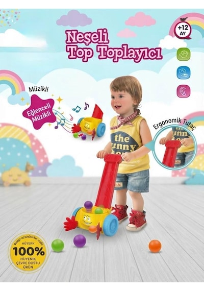 Babycim Müzikli Ve Işıklı Top Toplama Oyunu Bebek Gelişimini Destekleyen Top Toplama Makinesi