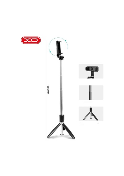 Ss08 Bluetooth Kumandalı Tripod Selfie Çubuğu - Uzaktan Kumandalı Taşınabilir Telefon Standı