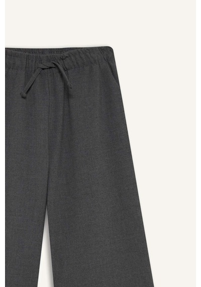 Defacto Kız Çocuk Wide Leg Geniş Paça Pantolon F2257a825augr198 Gri