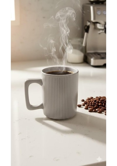 Gri Renkli Kahve Kupası Orta Boy Çay Kahve Keyfi Sku: Smgstkc34991bec3 Acı Kahve