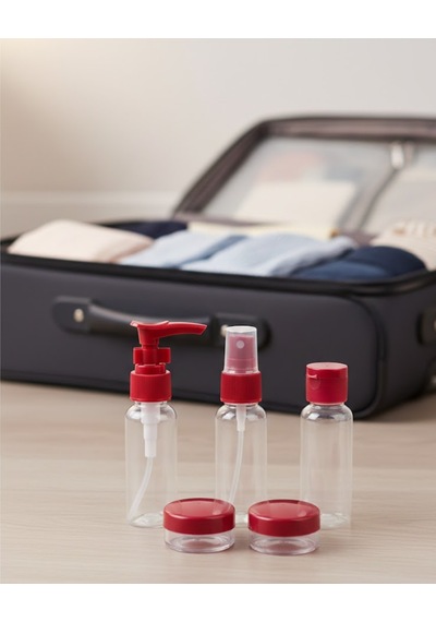 Gld-spt- Taşınabilir 5 Parça Seyahat Kozmetik Dolum Seti 30 Ml Krem