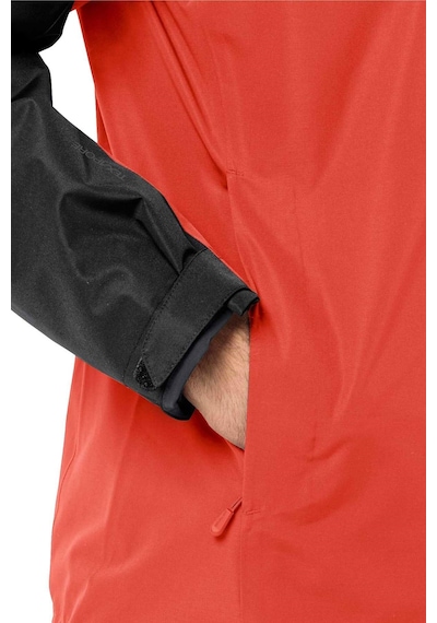 Jack Wolfskin Taubenberg 3ın1 Erkek Su Geçirmez Outdoor Mont Kırmızı