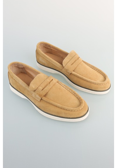 Bisse Erkek Süet Loafer Camel Ayakkabı Ayk25y25004 D70
