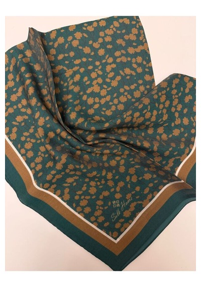 Silk Home Neşe Desen Aura Eşarp Zümrüt