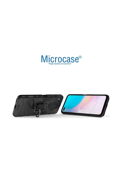 Microcase Huawei Nova 8I Batman Yüzüklü Armor Kilif - Siyah 537571122