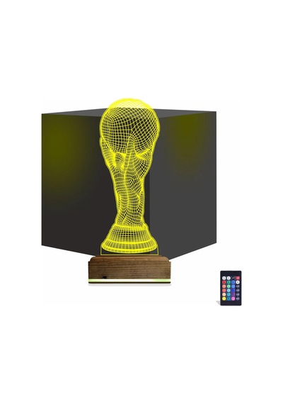 Luvivia Futbol Fifa Kupası 3d Lamba - Masa Gece Lambası Şeffaf