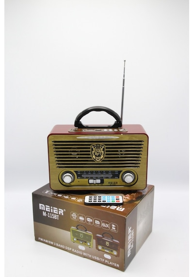 Meier M-115Bt Bluetootlu-Kumandalı Usb/Sd/Mp3 Şarjlı Radyo