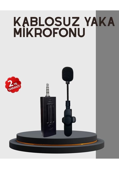 Kablosuz Yaka Mikrofonu 20 Metre 2.4 Ghz Gürültü Önleme Bluetooth 5.2 Type-c 3.5 Mm Mh-hs1221-8438