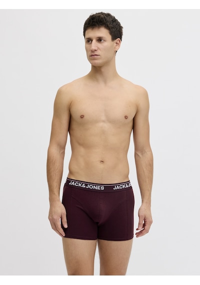 Jack & Jones Erkek 5'li Boxer Paketi - Timothy - 12294848 Winetasting