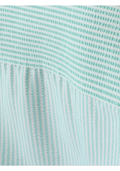 Regular Long Crop Kadın Gömlek U.kol Mint Yeşili