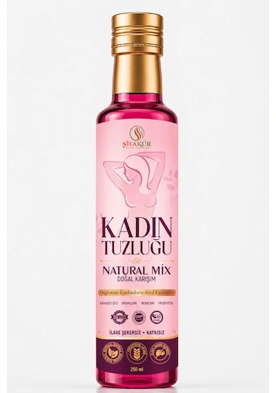 Kadın Tuzluğu Şurubu Natural Mix 250 ml – Bromelain, Berberin ve Karadut İçeren