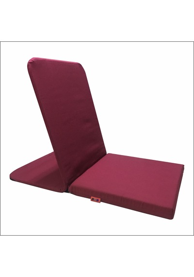 Meditasyon Sandalyesi - Sırt Destekli Yer Minderi - Backjack - Yoga Sandalyesi - Yoga Minderi Bordo